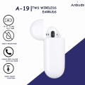 Anbuds A-19 - Wireless Earbuds - Airport - Active Noise Reduction Earpods With Built-in Mic - Airbuds - High Quality Earpods - Bluetooth Earphone. 
