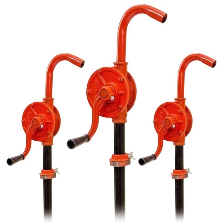 Pack of 3 Rotary Hand Oil Drum Pump
