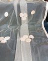 Skin Light weight Narrow Net Dupatta For Ladies and Girls Premium Quality Net Fabric Made Casual Ribbon Dupatta For Girls And Woman Use Beautiful Beads Ribbon Dupatta Full Size Net Fabric Made Casual Ribbon Dupatta/Chunni For Girls women. 