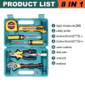 8 PCS Professional Car Repair Tool Kit with Storage Box | Multi-Function Portable Auto Emergency Tool Set. 