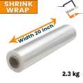 2.3 KG Shrink Wrap 20 inch High Quality Packing Plastic Sheet Roll at Factory Rate -350 meters Length - Stretch Film. 