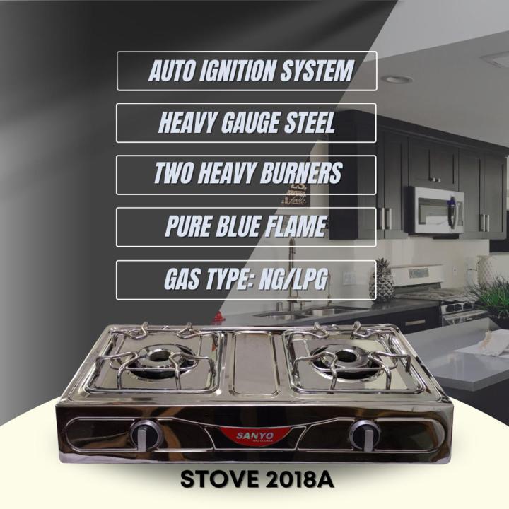 SANYO 2 Burner Gas Stove With Automatic Ignition System
