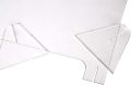 Mind Reader Acrylic Sneeze, Front Desk Cough Guard, Protective Clear Panel for Cashiers. 