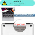 Korean Keyboard Cover Skin for 2007-2023 MacBook Air 13.6 15.3 inch M M2 Chip Pro13 14 15 16 iMac Magic keyboard silicone cover. 