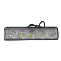 1 Pcs Bike Light Five Lens Projector Driving LED Fog Work Light 4 Color Light Dolphin Projector Spotlight For Bike Car Jeeps White Yellow Mix Flash Bar Light. 