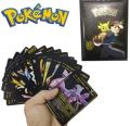55 Pcs Pokémon Gold Foil Cards Set – English TCG Anime Cartoon Pokémon Cards, Rare Collector’s Edition Box, Golden Edition Gift Pack for Kids & Fans. 