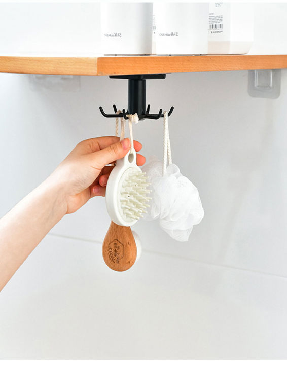 360%20Degrees%20Self-Adhesive%20Hook%20Kitchen%20Bathroom%20Storage%20Hanger%20Wall%20Hanging%20Cabinet%20Shelf%20Rotating%20Folding%20Hooks%20Foldable%20Rotatable%20Mounted%20Organizer%20Holder%20Moisture%20Proof%20Swivel%20Seamless%20Hangers%20Mount%20Adhesive%20Strong%20Bearing%20Manual%20Detachable%20-%20Image%208