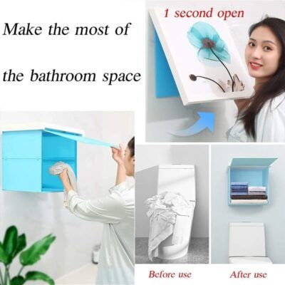 FOLDABLE HIDDEN STORAGE CABINET, WALL MOUNTED HIDDEN STORAGE BOX