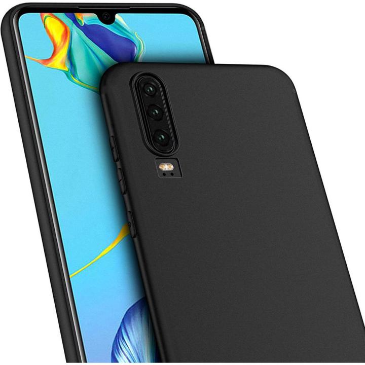 Huawei P30 Black Soft Silicon Back Cover