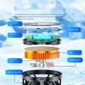 GT31 Mobile Phone Radiator Mobile Phone Cooler Semiconductor Refrigeration Magnetic Live Broadcast Clip Dual-Purpose Cooling Fan B. 