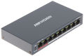 HIKVISION DS-3E0310P-E/M 8 Port Fast Ethernet Unmanaged POE Switch Transmission Network Switches Value Series-Up to 300 m long-range transmission ethernet switch-6 KV surge protection for PoE ports ethernet switch. 