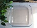 Toronto Large Square Baking Dish Clear Glass Serving Bowl Soup Bowl Pizza Baking Dish 12.5 Inches. 
