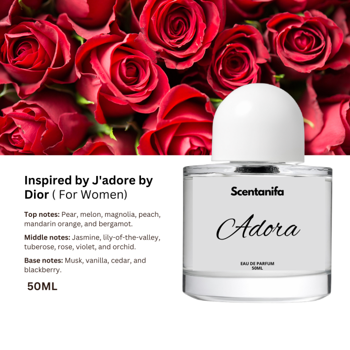 Adora Perfum for Women - Luxury J'adore Dupe by Dior | Long-Lasting Floral Fragrance