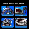 MEMO CX08 Pro Mobile Cooler Phone Radiator With AI and Pro Model 2 Gear Magnetic Phone Cooler for PUBG and Different Games. 