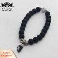 Carat Couple Bracelets Skin-touch Black White Magnetic Love Women Bracelets. 