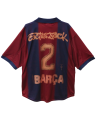 Barcelona Retro Jersey – Cactus Jack Inspired – Red & Blue – Fan Edition – High Quality Football Shirt. 