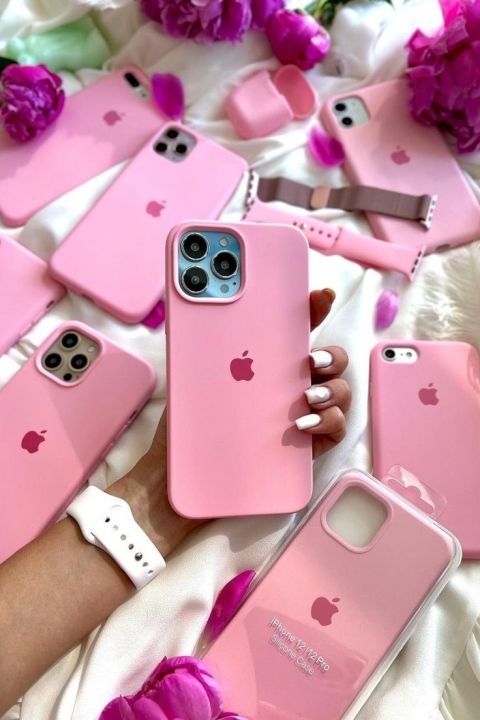 For iPhone 15 & 15 Plus Official Silicone and Leather Cases  - Premium Quality Covers - Genuine iPhone Accessories