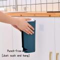 Trash Can Wall-Mounted Removable Plastic Garbage Bag Storage Box Punch-Free Kitchen Debris Sorting Plastic Bag Storage Box. 