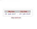 Expiry Date Printing Self Inking Expiry Stamp Print Expiry date stamp for Professional Use. 