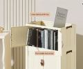 3 Layer Folding Storage Wardrobe ABS Plastic With Wheels. 