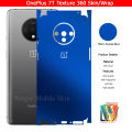 OnePlus 7T Skin / Wrap 360 Protection Carbon fiber/ Matte/ Transparent/ Leather Back And Sides Included Camera Skin. 