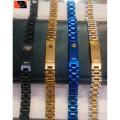 Trending Stainless Steel Rolax Bracelets for Men in a Variety of High-End Finishes and Colors -Pack 01. 