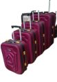 4 pcs luggage suitcase for traveling trolly w wheels etc. 