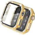 Full PC Protective Case for iWatch 44mm 42mm SE Series 6 5 4 3 2 1 Luxury Diamond Border Retro Style. 