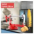 Spiral Potato Cutter - Manual Machine Vegetable Spiraliz Stainless Steel Twisted Potato Apple Slicer Spiral French Fry Cutter Cooking Tools-Basic Kitchen Accessories. 