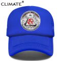 【LuckyBabyFans Store】CLIMATE New Anarchy Cap Men Anarchism Anarchist Trucker Cap Summer Cool Cap Mesh Black Net Cap Hat Men. 