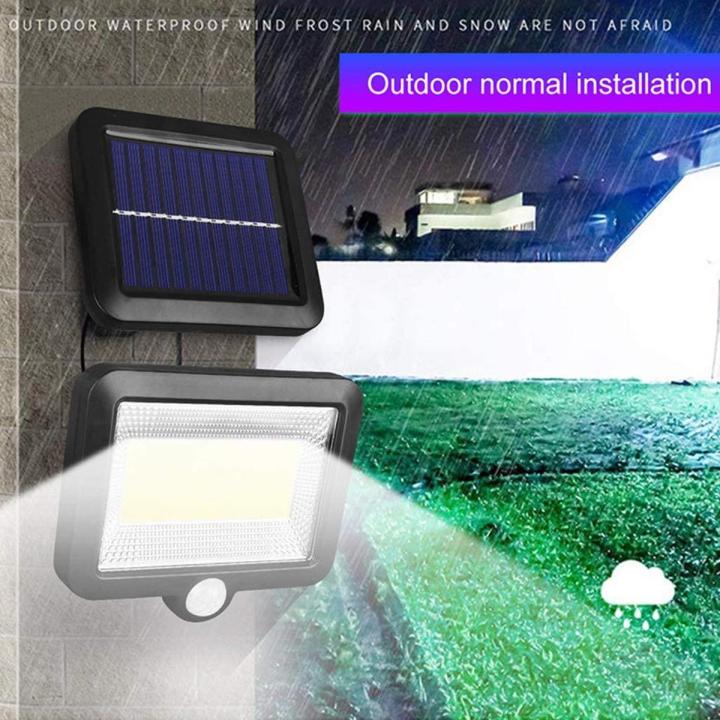 Auoyo 120 LED Solar Powered PIR Motion Sensor Solar Light Waterproof Outdoor Garden Security Wall Lamp Light