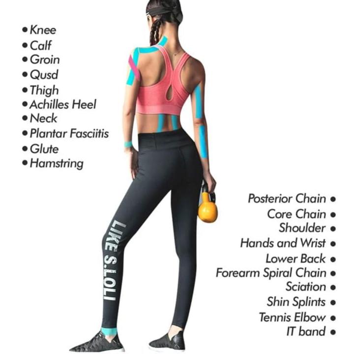 Kinesiology Tape Sport Taping Strapping Good Quality Football Knee Muscle Kinesio Tape Strapping 5mx5cm Kinesiology Tape for Football Sports Safety Injury Adhesive for Muscles,Knee Shoulder Waterproof Therapeutic First Aid Sp
