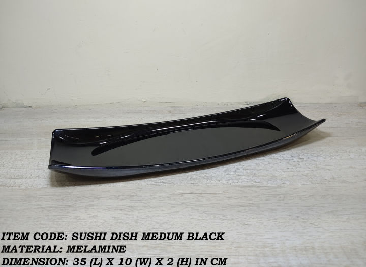 1%20Piece%20Melamine%20Sushi%20Dish%20Medium%20-%20Serving%20Tray%20-%20%20Melamine%20Material%20-%20White%20&%20Black%20-%20Image%203