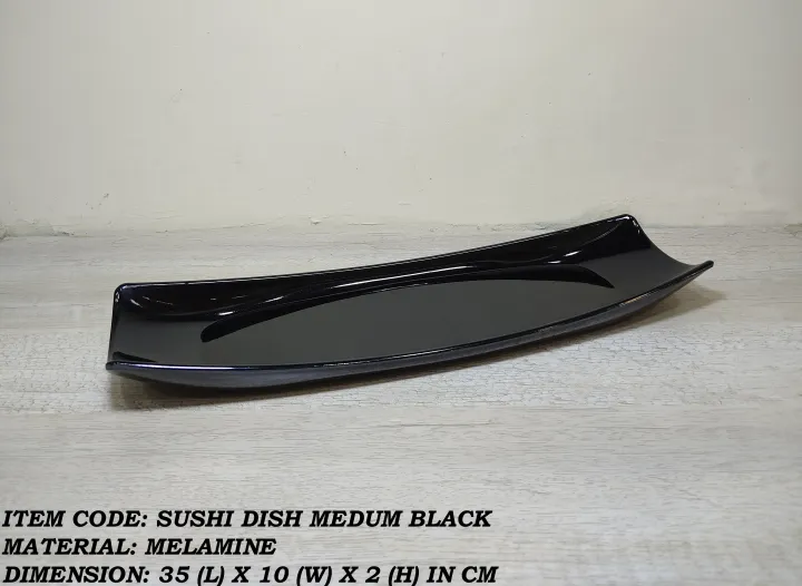 1%20Piece%20Melamine%20Sushi%20Dish%20Medium%20-%20Serving%20Tray%20-%20%20Melamine%20Material%20-%20White%20&%20Black%20-%20Image%204