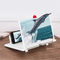 Screen Magnifier for Cell Phone, 3D HD Mobile Magnifier Screen Amplifier Universal Projector for Movies Videos Gaming, Foldable Stand Compatible with All smart phone. 