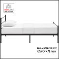 Simplify Bed Single, Iron Bed, Single Bed, Mughal Star Steel Furniture. 
