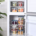 Square Handle Food Storage Organizer Boxes Refrigerator Fridge Plastic Storage Containers with Lids. 