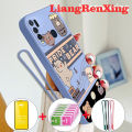 [Free tempered glass] casing Vivo Y30 Vivo y30i Vivo Y50 phone case softcase liquid silicone protector smooth shockproof bumper cover new design cartoon bear rabbit ytmxt01. 