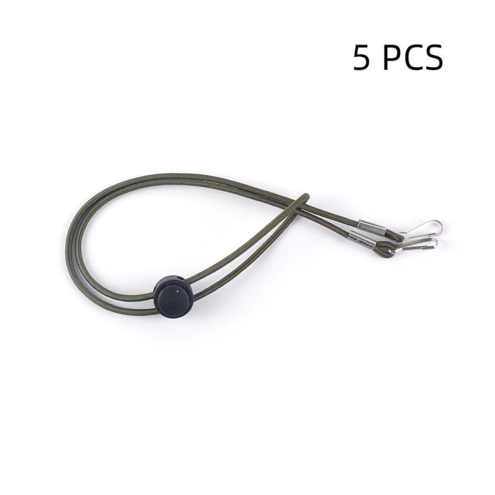 5 Pcs Quality Anti-drop Windproof Hat Strap Elastic Adjustable Hat Chin Cord Straps Removable Hat Windproof Rope Women