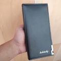 Genuine Cow Leather Long Ballery Wallet For Men/Weman - Stylish Leather Wallet For Boys/girls - Cow Leather - Long Lasting and Reliable - Black, Dark Mehroon, Dark Red/Mehroon. Long Ballery Wallet.. 