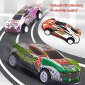 6 Pcs - Alloy Tin Metal Body Model Racing Car Toy Set - Pullback Toys For Kids Boys GIrls Baby Colorful Vehicle Set Children Playing and enjoy Racing On Track Fun. 