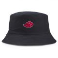 Rimiut Red Cloud Anime Cartoon Embroidery Bucket Hat Cotton Custom Men Women Sun Protect Fishing Hats LOGO Summer Caps. 