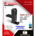 TRODAT Pocket Printy 9512 Self-Inked Rubber Stamp Custom Made by Online Stamp House. 