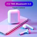 i12TWS Airpods - True Wireless Stereo Bluetooth Earbuds with Super Sound High Quality Touch Sensors, and Built-in Mic. Versatile Sport Headset for All Devices.. 