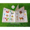 Preschool Colorful Hard Page Kids Learning Qaida- Kids 3 in 1 Reading & Learning Book-1131. 
