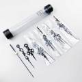 MCDFL DIY Kit Black Nordic Clock Hands Needles and Minute Wall Movement Mechanism Silent Head Loose Pieces Repair Fixing Watch. 