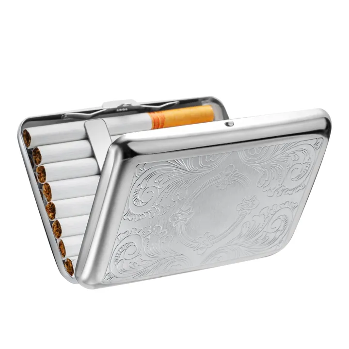 Metal%20Cigarette%20Case%20Men's%20Silver%20Cigarette%20Box%20Men%20Women%20Cigarette%20Case%2016%20Cigarette%20Case%20Stainless%20Steel%20Small%20Cigarette%20Case%20for%20Men%20Women%20Cigarette%20Box%20Metal%20Cigarette%20Case%20Silver%20%20Premium%20Quality%20Silver%20-%20Image%202