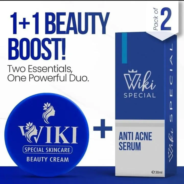 🌟 Wiki Cream & Serum Duo | Buy 1 Get 1 Free Special Offer | Brightening ...