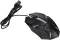 RGB Gaming Mouse With Mousepad - 7 Light Breathing Colours In Mouse & Red Medium Size Mouse Pad All Sides Stitched - USB Wired Gaming Mouse For PC & Laptop - No Side Button - Black & White. 