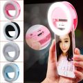 Selfie Ring Light Small For Mobile - USB Charge - Portable Flash Led - Ring Light Enhancing Photography for Smartphone. 